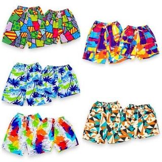 Quần đôi đi biển rực rỡ Quần đùi nam nữ nhiều mẫu họa tiết Hà Đinh