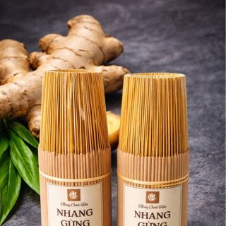 Nhang Gừng Cao Cấp - Mùi Nồng Ấm - Không Hoá Chất