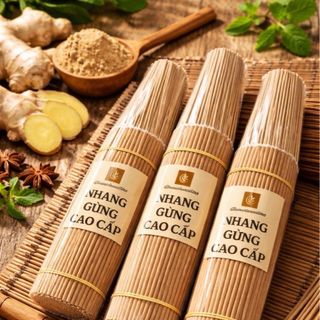 Nhang Gừng Cao Cấp - Mùi Nồng Ấm - Không Hoá Chất