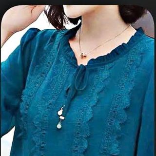 Áo Kiểu Nữ Thắt Nơ Thời Trang Trung Niên