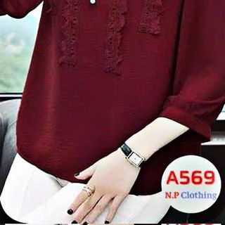 Áo Kiểu Nữ Thắt Nơ Thời Trang Trung Niên