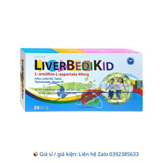 Siro mát gan Liverbedikid giúp thanh nhiệt, giải độc gan, mát gan hộp 20 ống