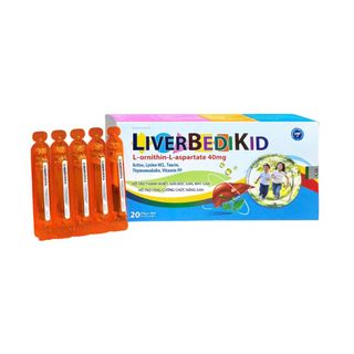 Siro mát gan Liverbedikid giúp thanh nhiệt, giải độc gan, mát gan hộp 20 ống