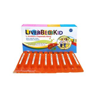 Siro mát gan Liverbedikid giúp thanh nhiệt, giải độc gan, mát gan hộp 20 ống