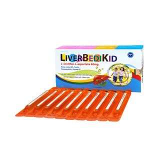 Siro mát gan Liverbedikid giúp thanh nhiệt, giải độc gan, mát gan hộp 20 ống