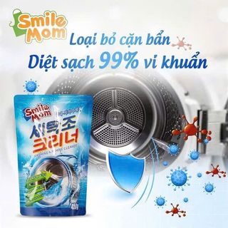 Bịch Bột tẩy vệ sinh lồng máy giặt Xanh Dương