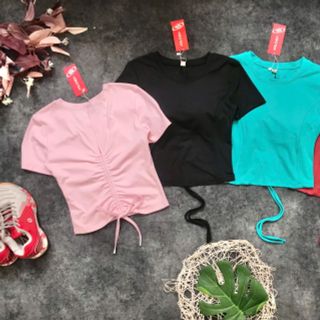 Áo crottop rút dây xinh xắn