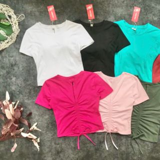 Áo crottop rút dây xinh xắn