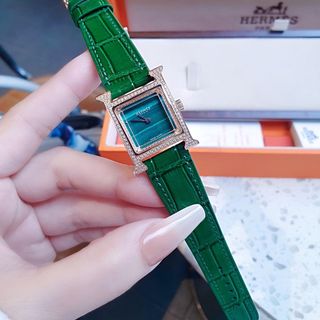 ĐỒNG HỒ NỮ CAO CẤP HERMET HÊURE VIỀN HỘT TẶNG KÈM DÂY DA XỊN GIÁ MỚI