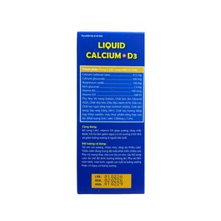 Viên uống Liquid Calcium+D3 giúp xương, răng chắc khỏe giảm loãng xương hộp 100 viên