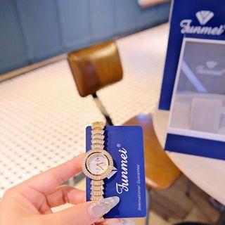 ĐỒNG HỒ NỮ CHÍNH NGẠCH FUNMEI F2049 ĐÍNH PHA LÊ FULLBOX  HOÁ ĐƠN