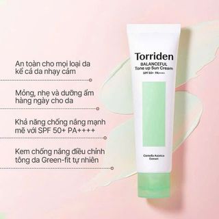 THANH LY KEM CHỐNG NẮNG THUẦN VẬT LÝ TORRIDEN NÂNG TONE 60ml  DATE 6/27