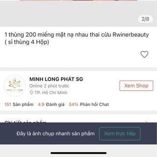 MẶT NẠ NHAU THAI CỪU - 1 Thùng 4 HỘP 200 MIẾNG - CÓ XUẤT VAT MIỄN PHÍ