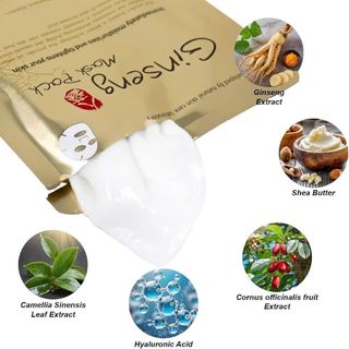 THANH LÝ Mặt nạ nhân sâm HQ  Gốc 1tr3 cho 5 miếng (~260k/m) Date 6/2027 Hàng nk full vat