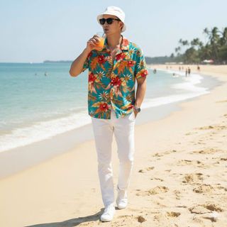 Áo sơ mi  thiết kế HOẠ TIẾT nam. Chất COTTON LỤA , mịn , thoáng thấm hút ok.