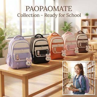 BALO HỌC SINH SINH VIÊN A811 – NHIỀU NGĂN RỘNG RÃI, THIẾT KẾ TRẺ TRUNG - PIPI STORE