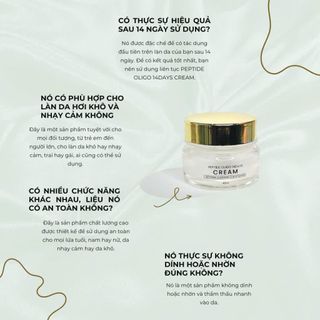 THANH LÝ Kem dưỡng peptide HQ Dưỡng trắng, phục hồi, cấp ẩm Date 3/27