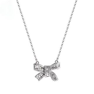 SET ĐỒNG HỒ NỮ CHÍNH NGẠCH FUNMEI F2160 kèm dây chuyền mặt nơ  FULL ĐÁ FULLBOX TEM