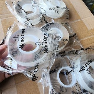 1 thùng 300 cuộn Băng keo siêu dính 2 mặt 1 f