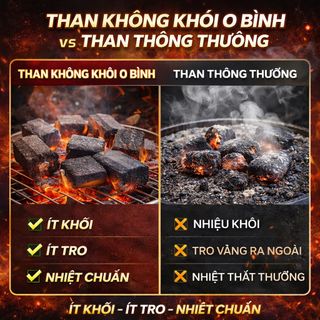 Than Không Khói BBQ cho Nhà Hàng, Quán xá - 10kg/thùng