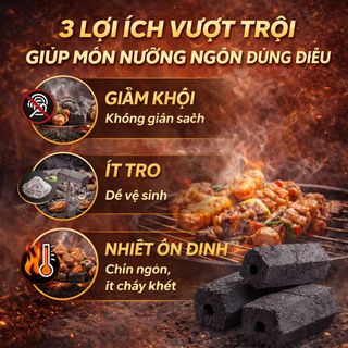 Than Không Khói BBQ cho Nhà Hàng, Quán xá - 10kg/thùng
