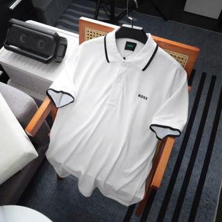 Polo B.O.O.S cổ viền.  Chất cá sấu 2 chiều mềm mịn, thoáng mát.