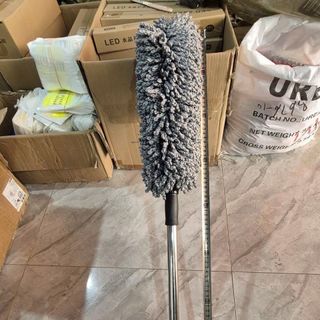 Chổi Lau Bụi Xe Ô Tô Sợi Microfiber Chuyên Dụng Cán Kéo Dài - LOẠI 1- Chổi Tròn  Lau Bụi Xe Hơi Bàn Ghế