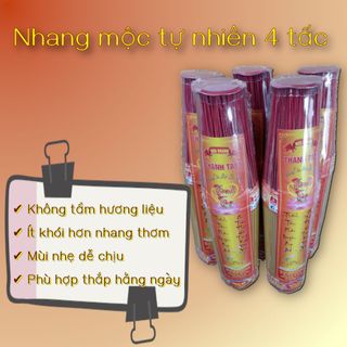 [Sỉ Nguồn Hàng] Nhang Tự Nhiên 4 Tấc Bó 800g – Nhang Mộc Không Mùi Ít Khói Giá Tận Xưởng