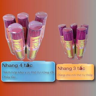 [Sỉ Nguồn Hàng] Nhang Tự Nhiên 4 Tấc Bó 800g – Nhang Mộc Không Mùi Ít Khói Giá Tận Xưởng