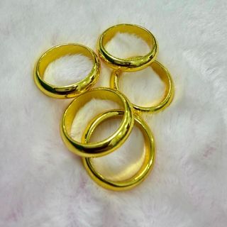 Nhẫn trơn mạ vàng 24k 5 chỉ