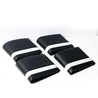 Ví phối sọc ngang da saffiano – PK01