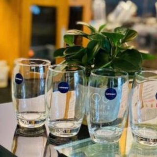 Bộ 6 Cốc Thủy Tinh Trứng Trắng Cao Luminac (THÙNG 8B)