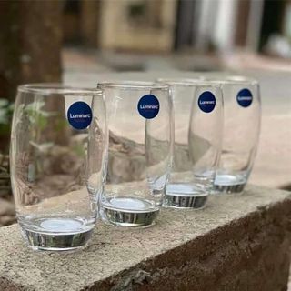 Bộ 6 Cốc Thủy Tinh Trứng Trắng Cao Luminac (THÙNG 8B)