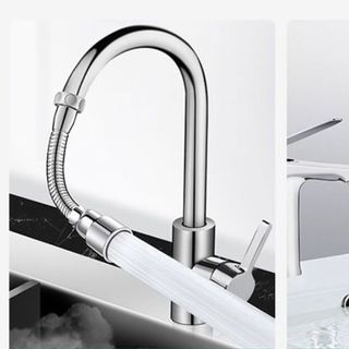 Vòi Bếp Mở Rộng Điều Áp Chống Bắn INOX