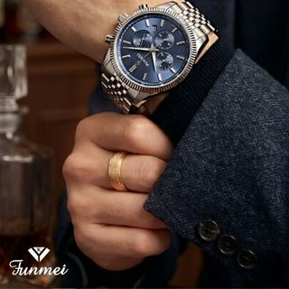 ĐỒNG HỒ NAM CHÍNH NGẠCH FUNMEI F2121 CHRONOGRAPH FULLBOX HOÁ ĐƠN