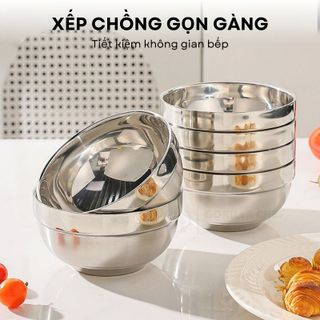 CHÉN INOX KIM CƯƠNG HÀN QUỐC 2 LỚP 11,5CM (T360)