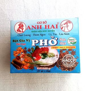 Bột Gia vị Nấu Phở Anh Hai ( có sẵn trong túi lọc ) gói 25g Hộp 20 gói