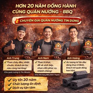 Than không khói BBQ cho Nhà hàng, Quán xá