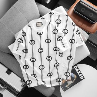 Áo thun nam. In nhung cao cấp, in trước in sau.