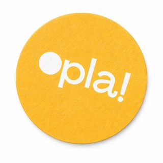 Lót ly giấy ép tròn tối giản