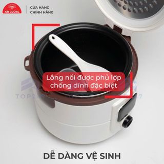 NỒI CƠM ĐIỆN 1,5L KIM CƯƠNG CHỐNG DÍNH NẮP GÀI (T6)