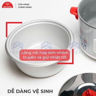 NỒI CƠM ĐIỆN 1,2L KIM CƯƠNG NẮP RỜI (T6)