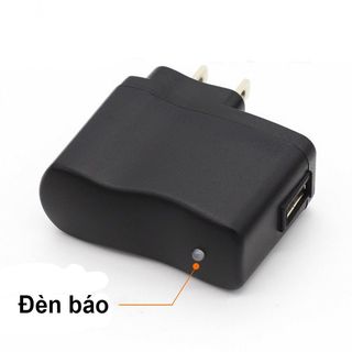 Cóc Sạc Đen Có Đèn Led (Sạc điện thoại, Loa thẻ nhớ...)