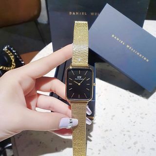 SĂN SALE ĐẦU NĂM ĐỒNG HỒ NAM THỜI TRANG DANIEL W QUARDO LƯỚI CHỮ NHẬT