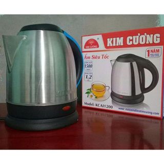 ẤM SIÊU TỐC INOX 1,2L KIM CƯƠNG KC KCAI1200 (T12)