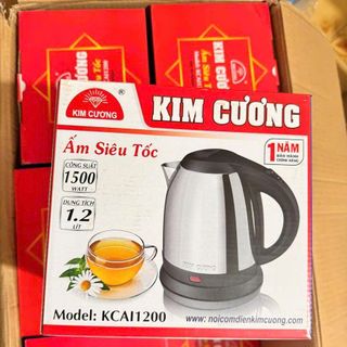 ẤM SIÊU TỐC INOX 1,2L KIM CƯƠNG KC KCAI1200 (T12)