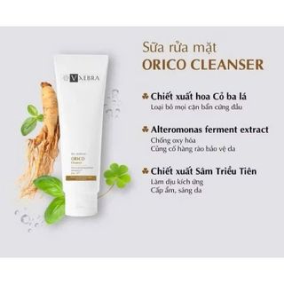 Sữa rửa mặt phù hợp mọi loại da Vxebra Orico Cleanser làm sạch sâu, dịu nhẹ, bảo vệ và sáng da 100g