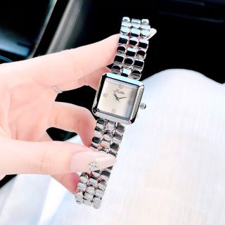 ĐỒNG HỒ NỮ CHÍNH HÃNG SCOTTYE DÂY THÉP BI BẠC MẶT VUÔNG XÀ CỪ FULLBOX