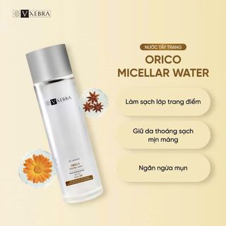 VXEBRA Orico Micellar Water 200ml – Nước Tẩy Trang Công Nghệ Micellar Làm Sạch Sâu, Dịu Nhẹ