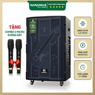 Loa Kéo Nanomax SK-16Q2 Bass 40cm 650w Karaoke Bluetooth